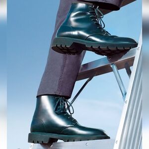 Calvin Klein Fenton Green Box Leather Men's Boots Size 12